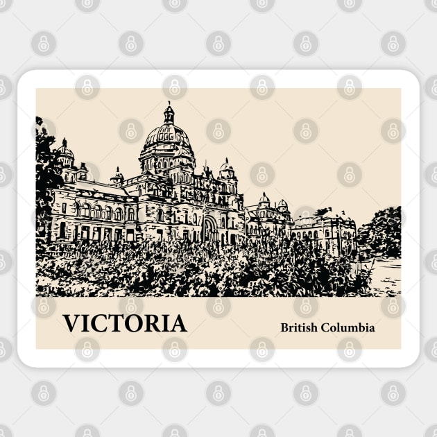 Victoria - British Columbia Sticker by Lakeric